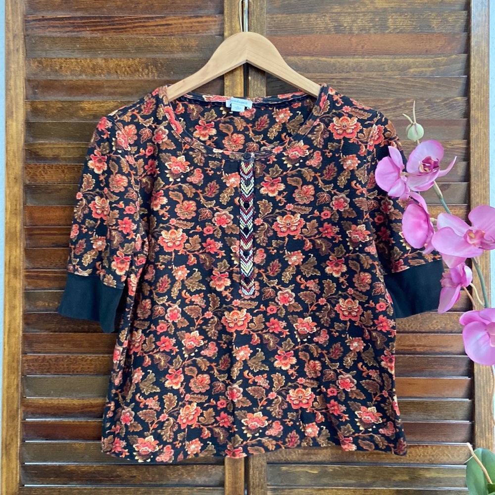 Sundance 3/4 sleeve knit jersey